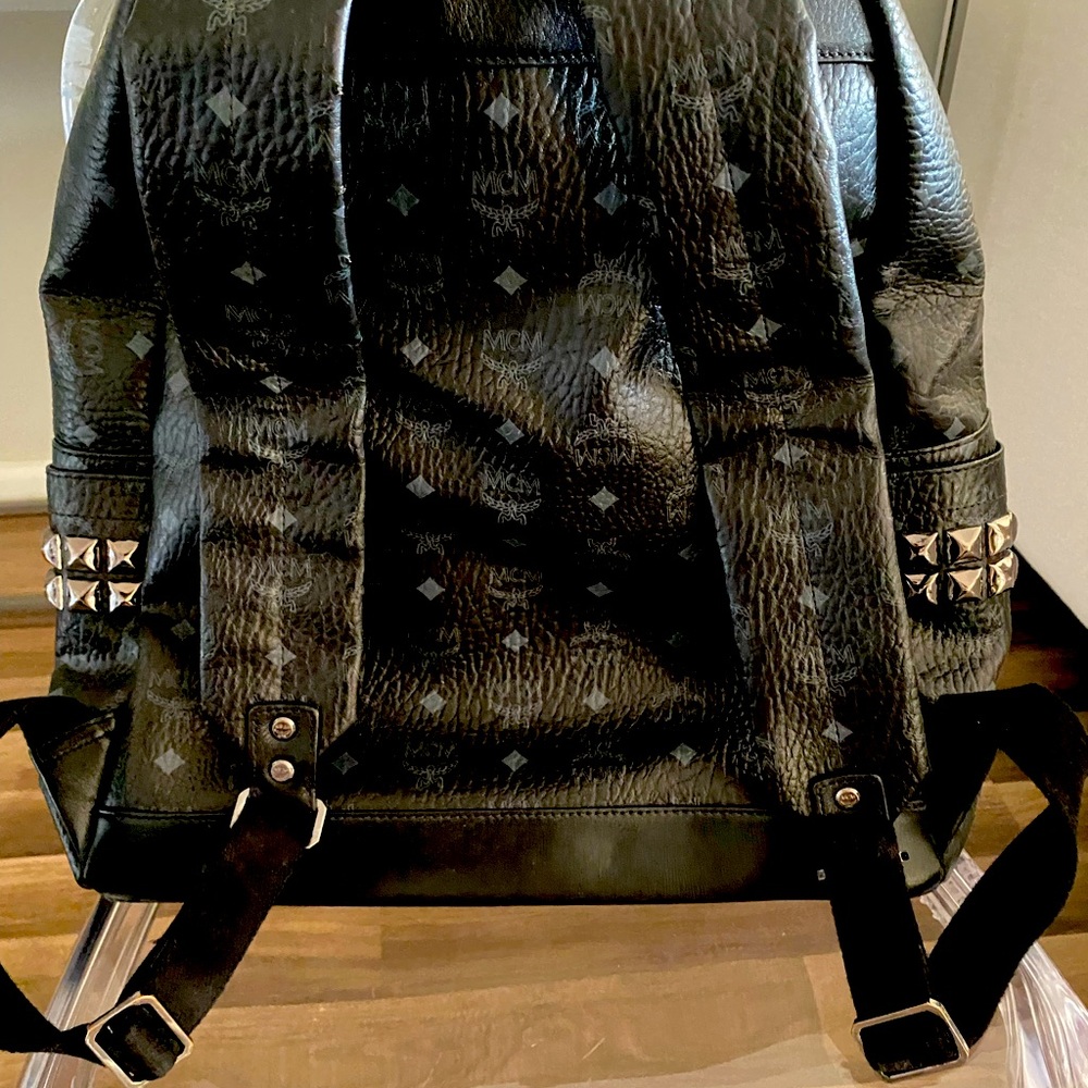 Mcm Stark Logo Monogram Backpack - image 6